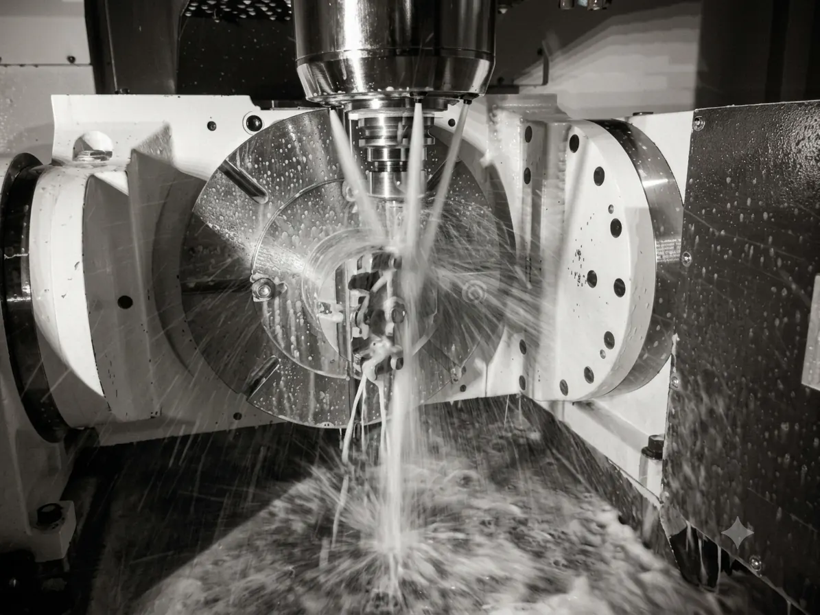 A 5-axis machining centre of the type on order for the Warora floor