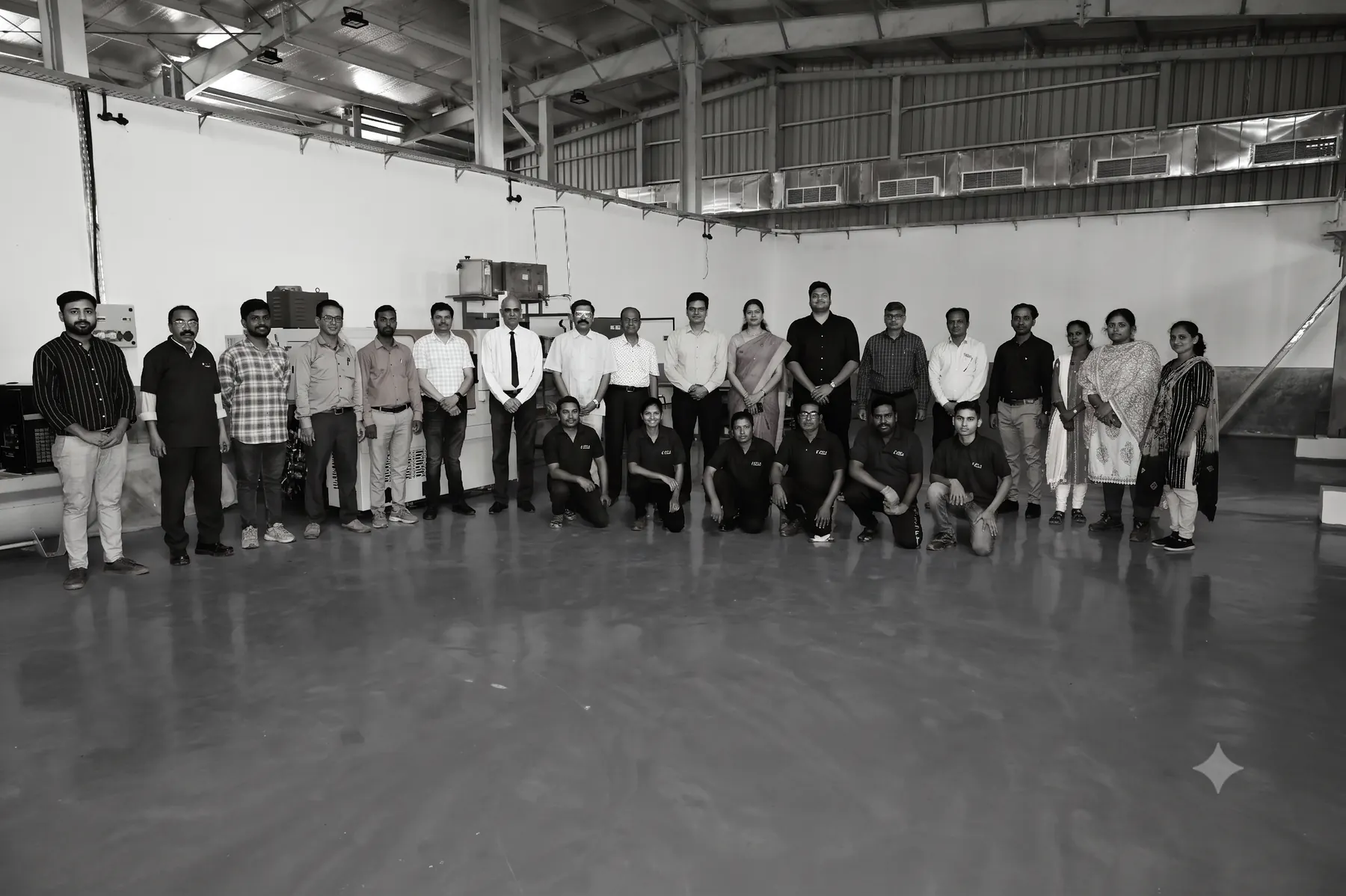 The team at Warora, on the shop floor
